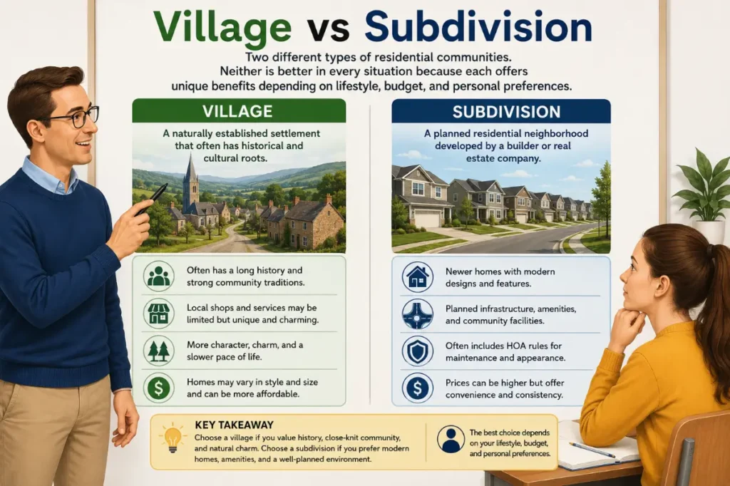 Village vs subdivision Quick Definition