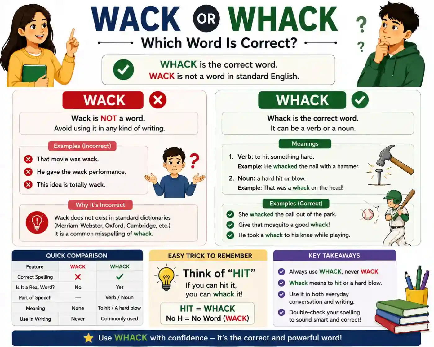 Wack or Whack Which Word Is Correct?