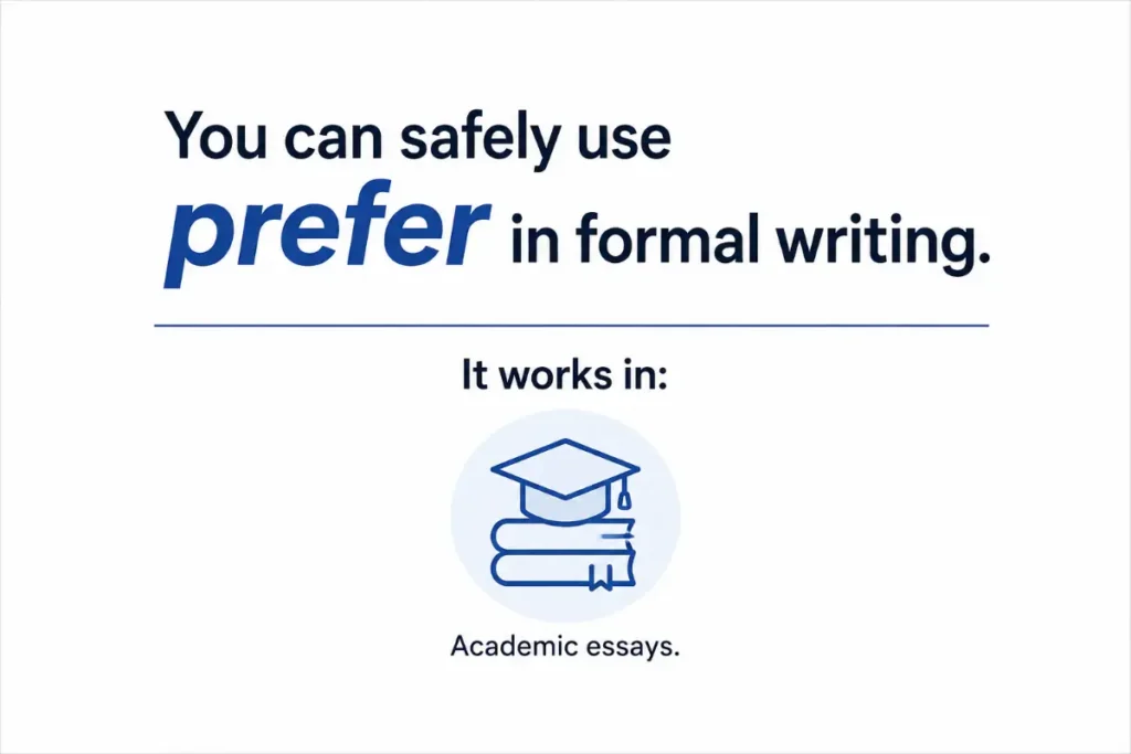 When To Use Prefer In Formal Writing