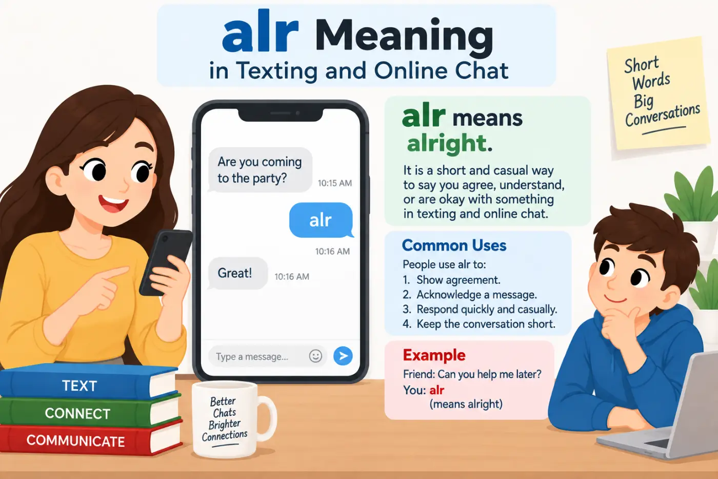 alr meaning in Texting and Online Chat