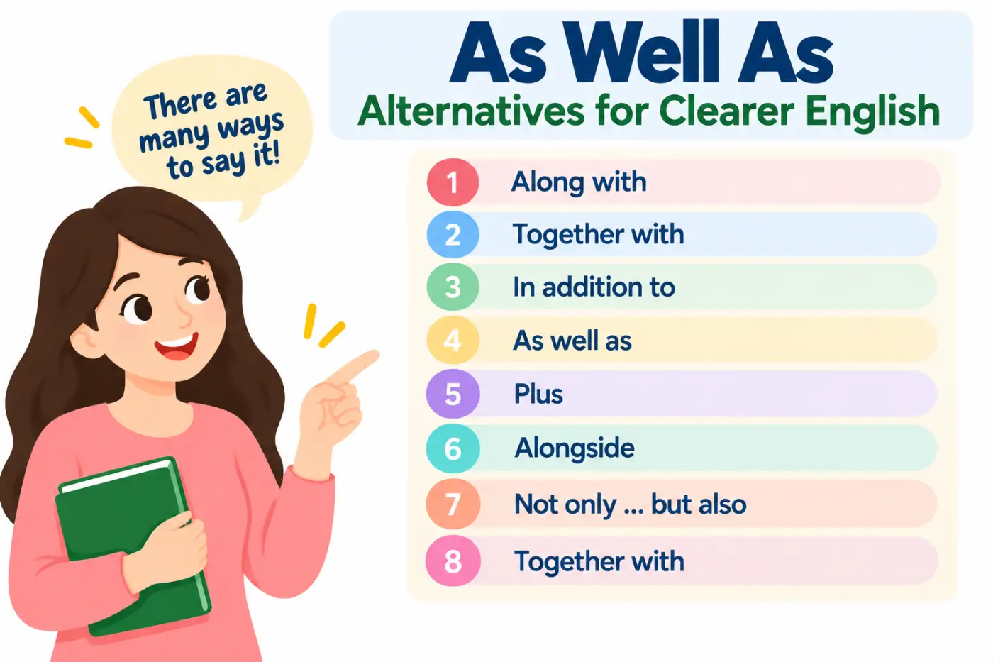As Well As Alternatives for Clearer English