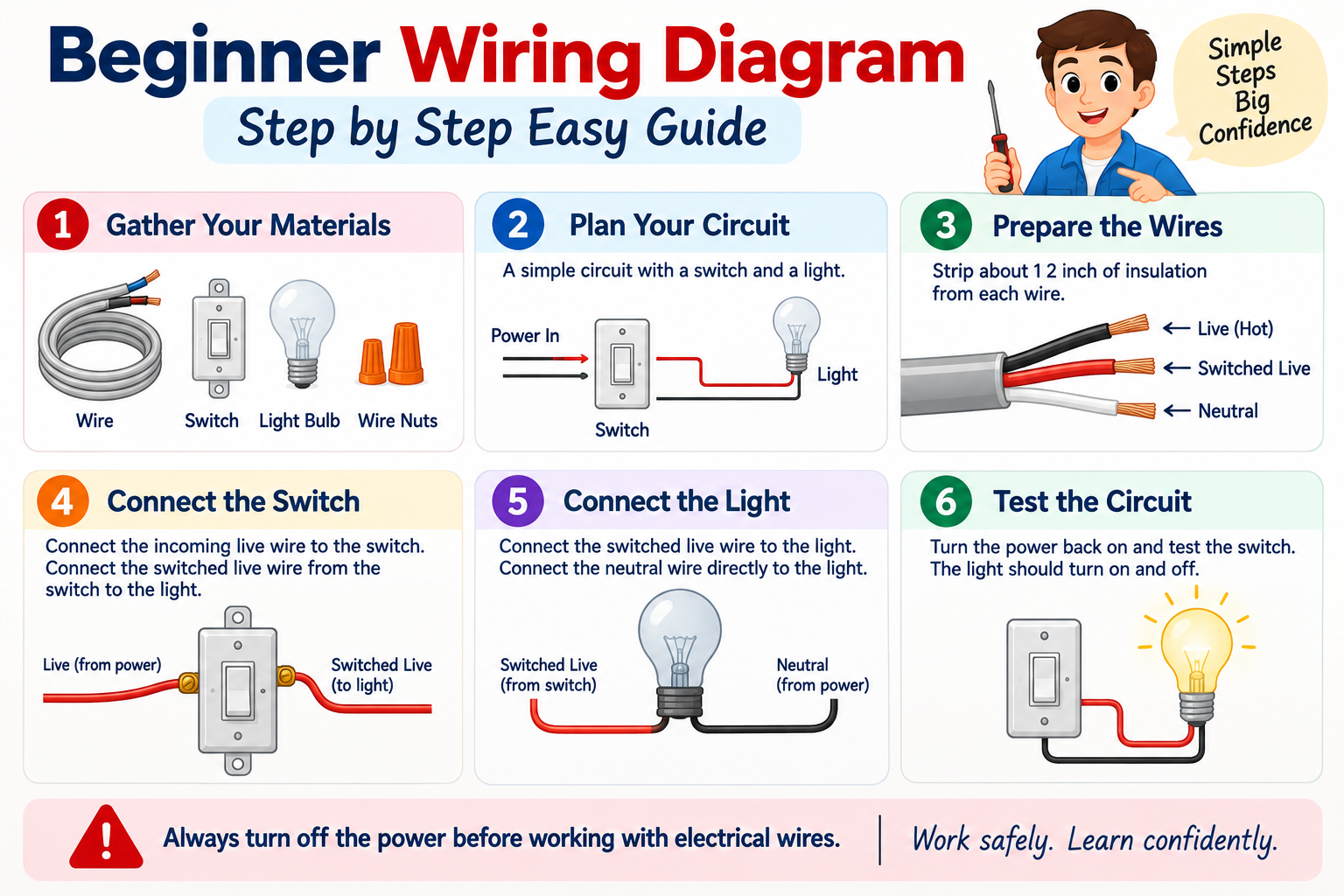 beginner wiring diagram Step by Step Easy Guide