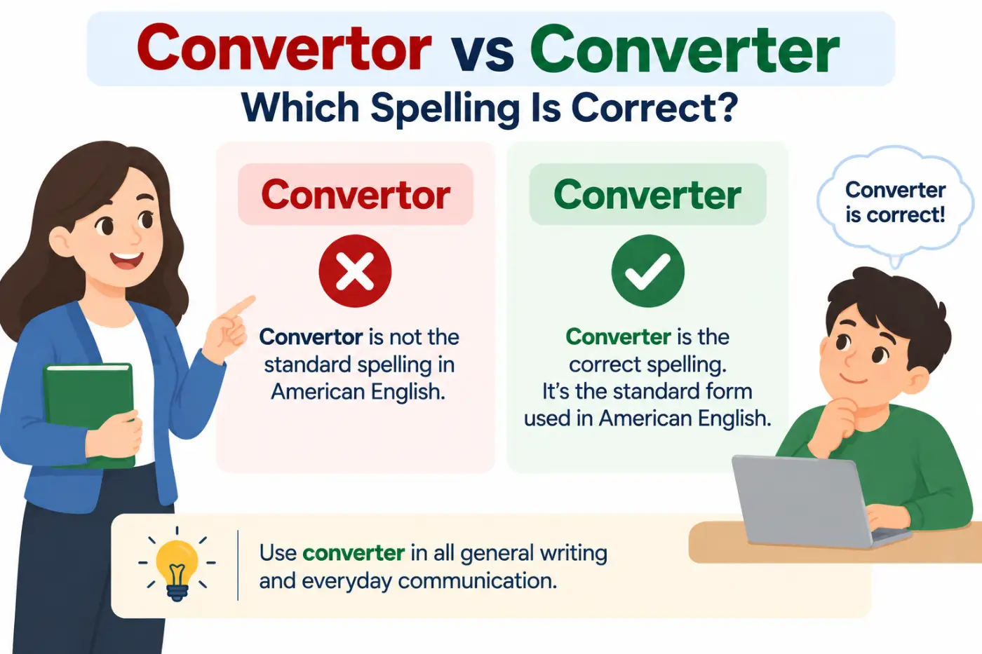 convertor vs converterconvertor vs converter Which Spelling Is Correct