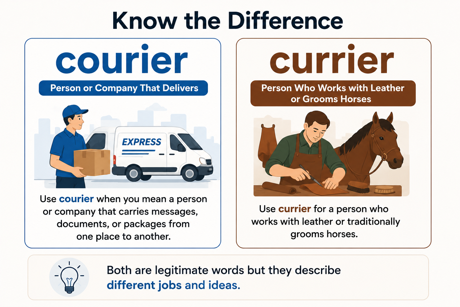 Currier vs courier Which Word Is Correct