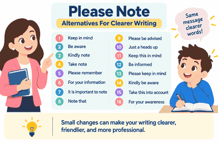 Please Note Alternatives For Clearer Writing