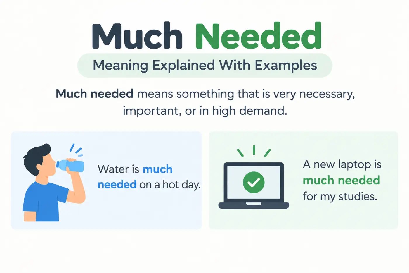 Much Needed Meaning Explained With Examples