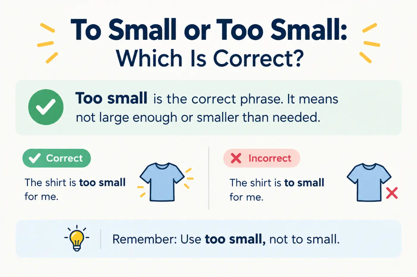 Too Small or Too Small_ Grammar Guide